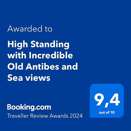 High Standing With Incredible Old Antibes And Sea Views Apartment Ngoại thất bức ảnh