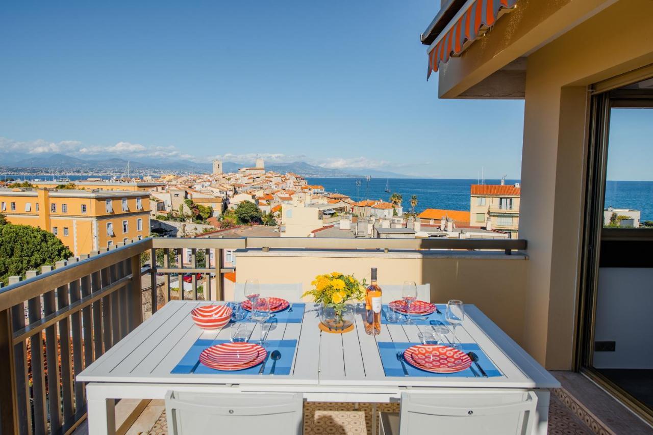 High Standing With Incredible Old Antibes And Sea Views Apartment Ngoại thất bức ảnh