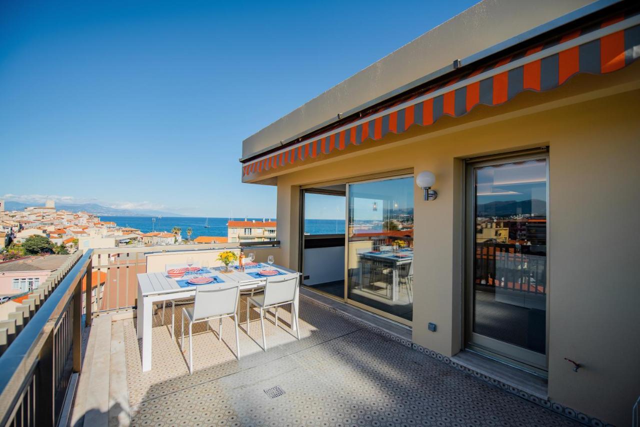 High Standing With Incredible Old Antibes And Sea Views Apartment Ngoại thất bức ảnh